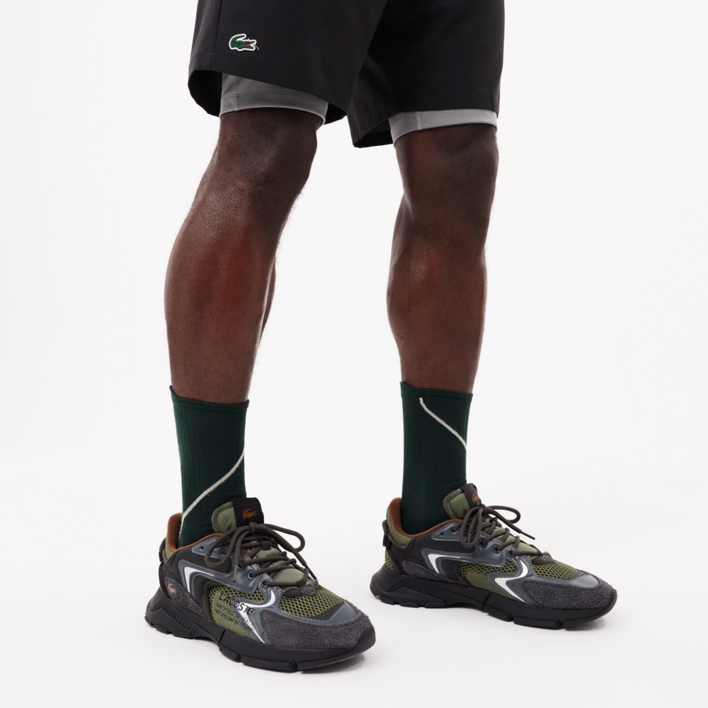 LACOSTE</br>Ανδρικά Sneakers Χακί/Μαύρο L003 NEO 748SMA005512X Lacoste LACOSTE</br>Ανδρικά Sneakers Χακί/Μαύρο L003 NEO 748SMA005512X Lacoste