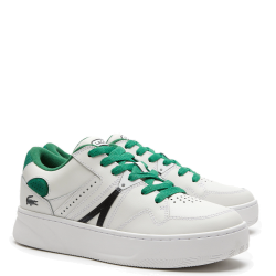 Ανδρικά Sneakers Λευκό/Πράσινο Δέρμα L005 744SMA0117082 Lacoste