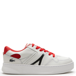 Ανδρικά Sneakers Λευκό/Κόκκινο Δέρμα L005 744SMA0117286 Lacoste
