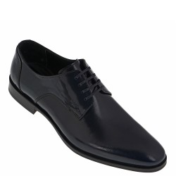 Ανδρικά Δετά Παπούτσια Μπλε Δέρμα L4972 GLAMOUR Boss