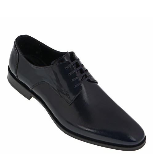 Ανδρικά Δετά Παπούτσια Μπλε Δέρμα L4972 GLAMOUR Boss Ανδρικά Δετά Παπούτσια Μπλε Δέρμα L4972 GLAMOUR Boss