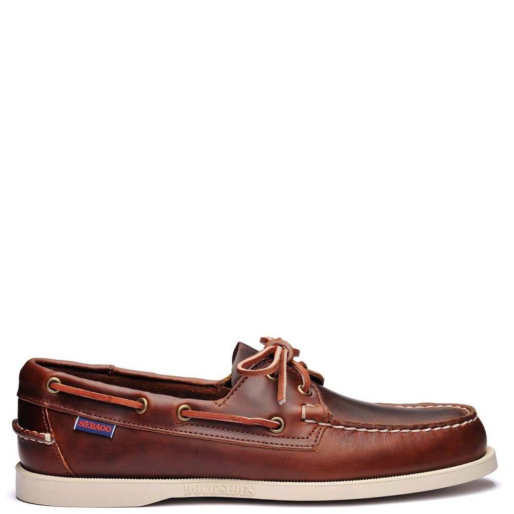 SEBAGO</br>Sebago Docksides Portland Waxed L70000G0-900 Ανδρικά Boat-shoes/Ιστιοπλοϊκά Καφέ Δέρμα