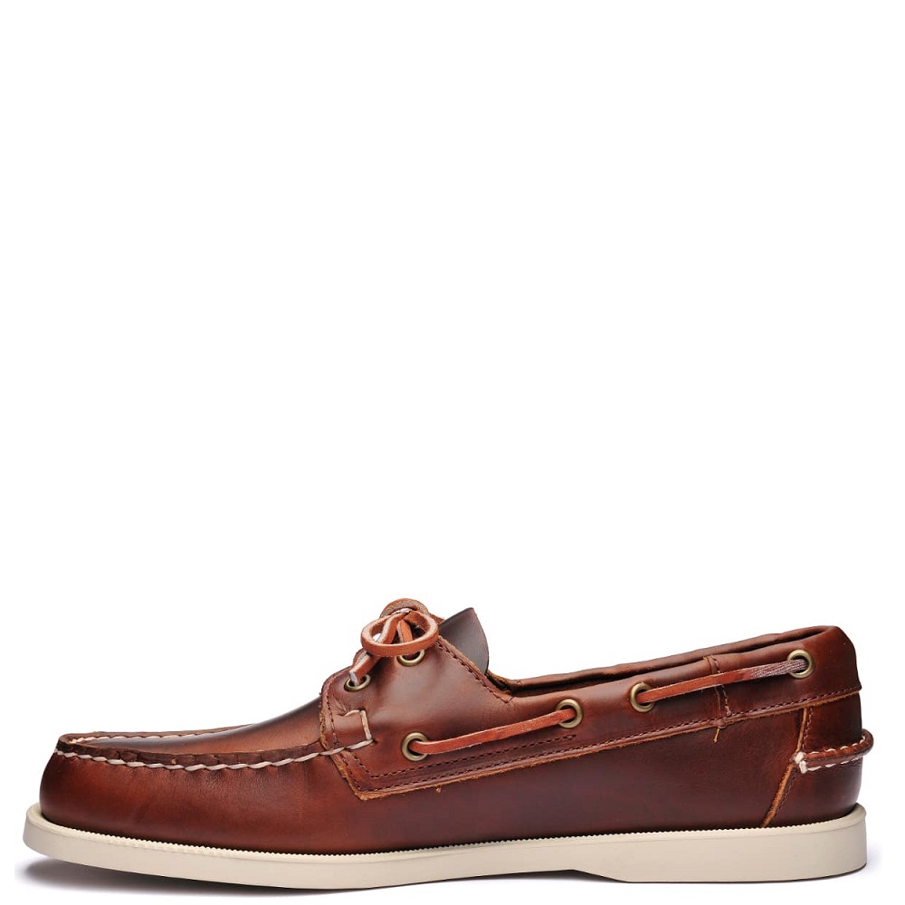 SEBAGO</br>Sebago Docksides Portland Waxed L70000G0-900 Ανδρικά Boat-shoes/Ιστιοπλοϊκά Καφέ Δέρμα