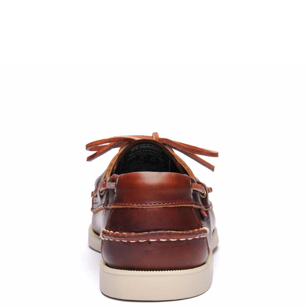 SEBAGO</br>Sebago Docksides Portland Waxed L70000G0-900 Ανδρικά Boat-shoes/Ιστιοπλοϊκά Καφέ Δέρμα