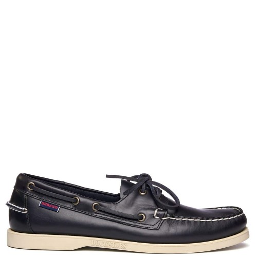 Sebago Docksides Portland Waxed L70000G0-908 Ανδρικά Boat-shoes/Ιστιοπλοϊκά Μπλε Δέρμα