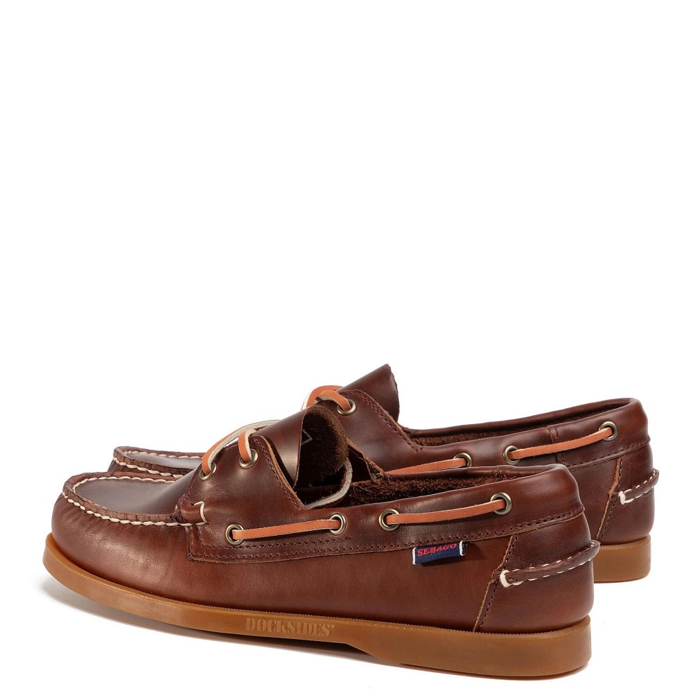 SEBAGO</br>Ανδρικά Boat-shoes/Ιστιοπλοϊκά Καφέ Δέρμα Docksides Portland Waxed L70000G0-A20 Sebago SEBAGO</br>Ανδρικά Boat-shoes/Ιστιοπλοϊκά Καφέ Δέρμα Docksides Portland Waxed L70000G0-A20 Sebago