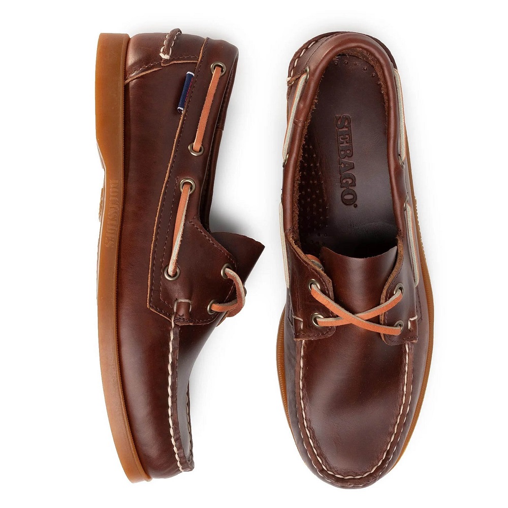 SEBAGO</br>Ανδρικά Boat-shoes/Ιστιοπλοϊκά Καφέ Δέρμα Docksides Portland Waxed L70000G0-A20 Sebago SEBAGO</br>Ανδρικά Boat-shoes/Ιστιοπλοϊκά Καφέ Δέρμα Docksides Portland Waxed L70000G0-A20 Sebago