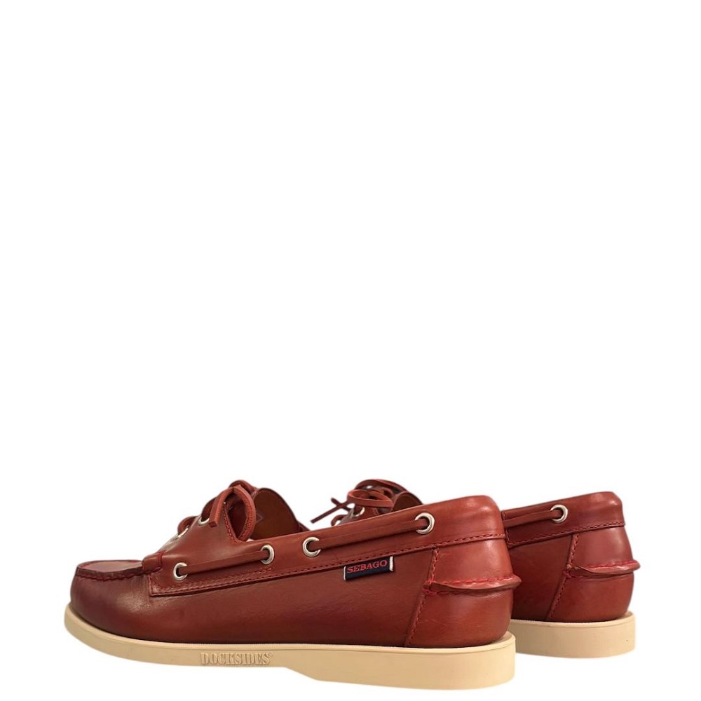 SEBAGO</br>Ανδρικά Boat-shoes/Ιστιοπλοϊκά Κόκκινο Δέρμα Docksides Portland Waxed L70000G0-993 Sebago SEBAGO</br>Ανδρικά Boat-shoes/Ιστιοπλοϊκά Κόκκινο Δέρμα Docksides Portland Waxed L70000G0-993 Sebago