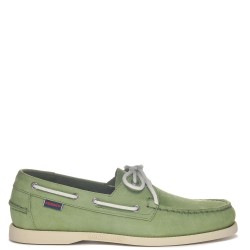 Ανδρικά Boat-shoes/Ιστιοπλοϊκά Πράσινο/Λευκό Δέρμα Docksides Portland Nubuck L7000GAO-A6L Sebago