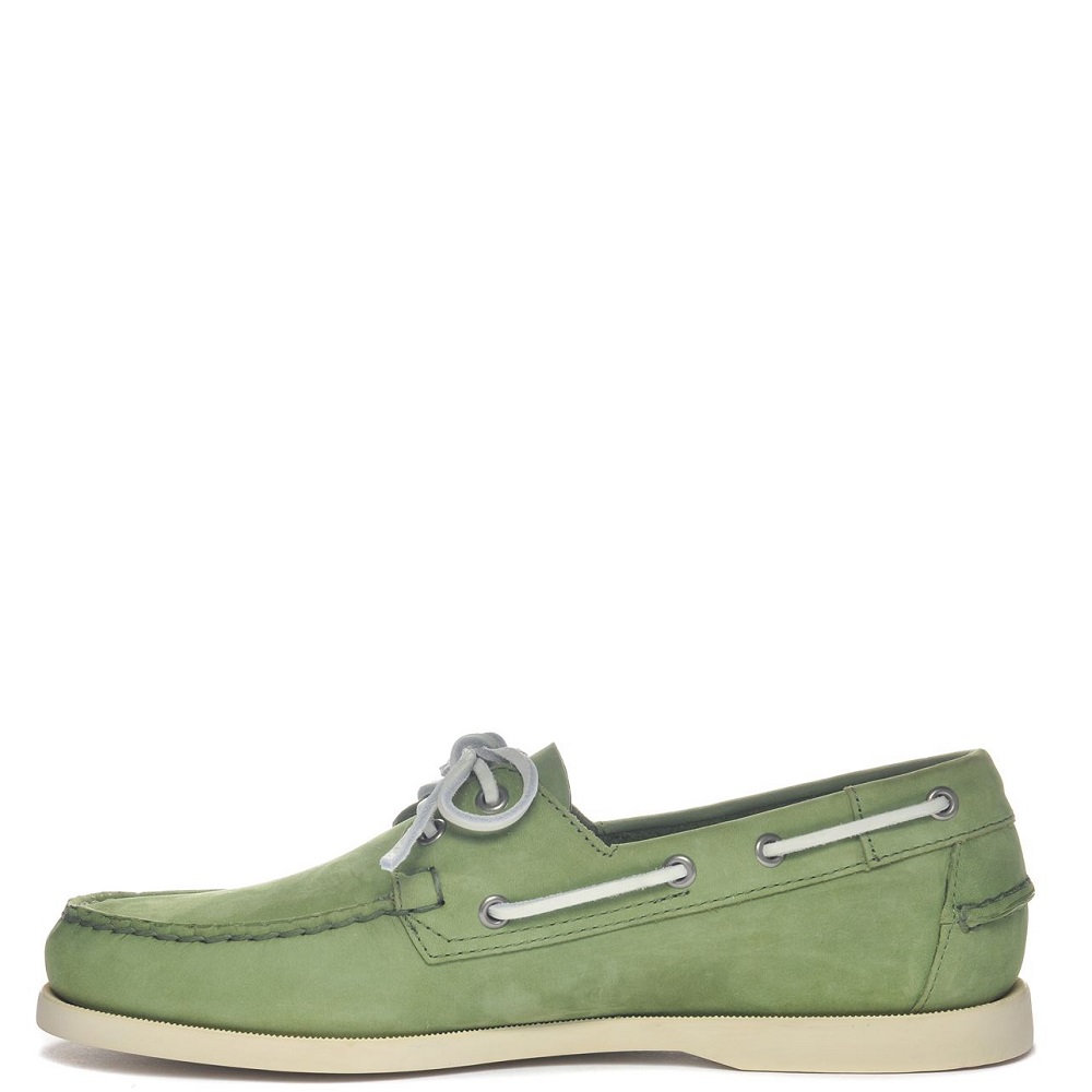SEBAGO</br>Ανδρικά Boat-shoes/Ιστιοπλοϊκά Πράσινο/Λευκό Δέρμα Docksides Portland Nubuck L7000GAO-A6L Sebago SEBAGO</br>Ανδρικά Boat-shoes/Ιστιοπλοϊκά Πράσινο/Λευκό Δέρμα Docksides Portland Nubuck L7000GAO-A6L Sebago