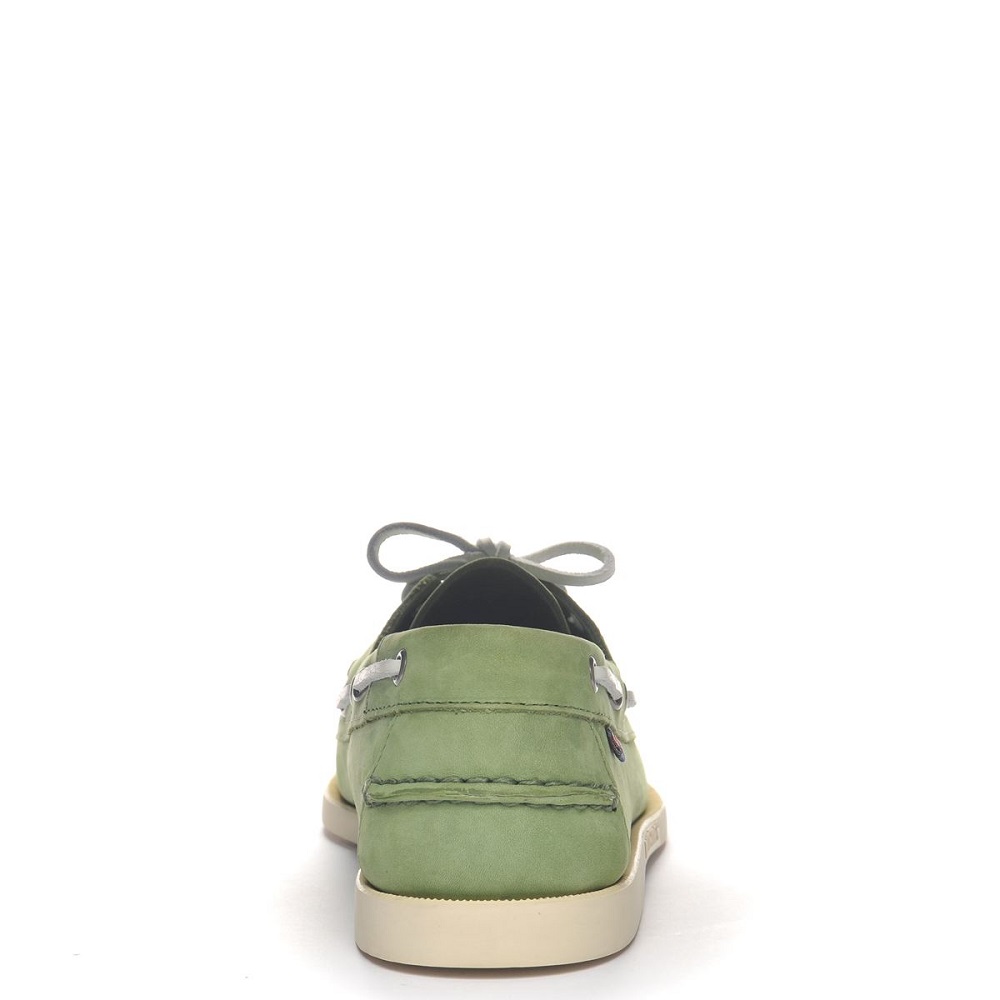 SEBAGO</br>Ανδρικά Boat-shoes/Ιστιοπλοϊκά Πράσινο/Λευκό Δέρμα Docksides Portland Nubuck L7000GAO-A6L Sebago SEBAGO</br>Ανδρικά Boat-shoes/Ιστιοπλοϊκά Πράσινο/Λευκό Δέρμα Docksides Portland Nubuck L7000GAO-A6L Sebago