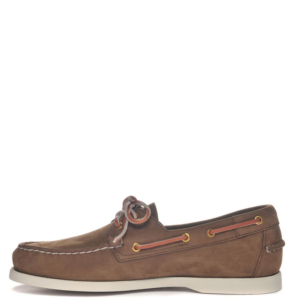 SEBAGO</br>Ανδρικά Boat-shoes/Ιστιοπλοϊκά Καφέ Δέρμα Docksides Portland Nubuck L7000GAO-ACO Sebago SEBAGO</br>Ανδρικά Boat-shoes/Ιστιοπλοϊκά Καφέ Δέρμα Docksides Portland Nubuck L7000GAO-ACO Sebago