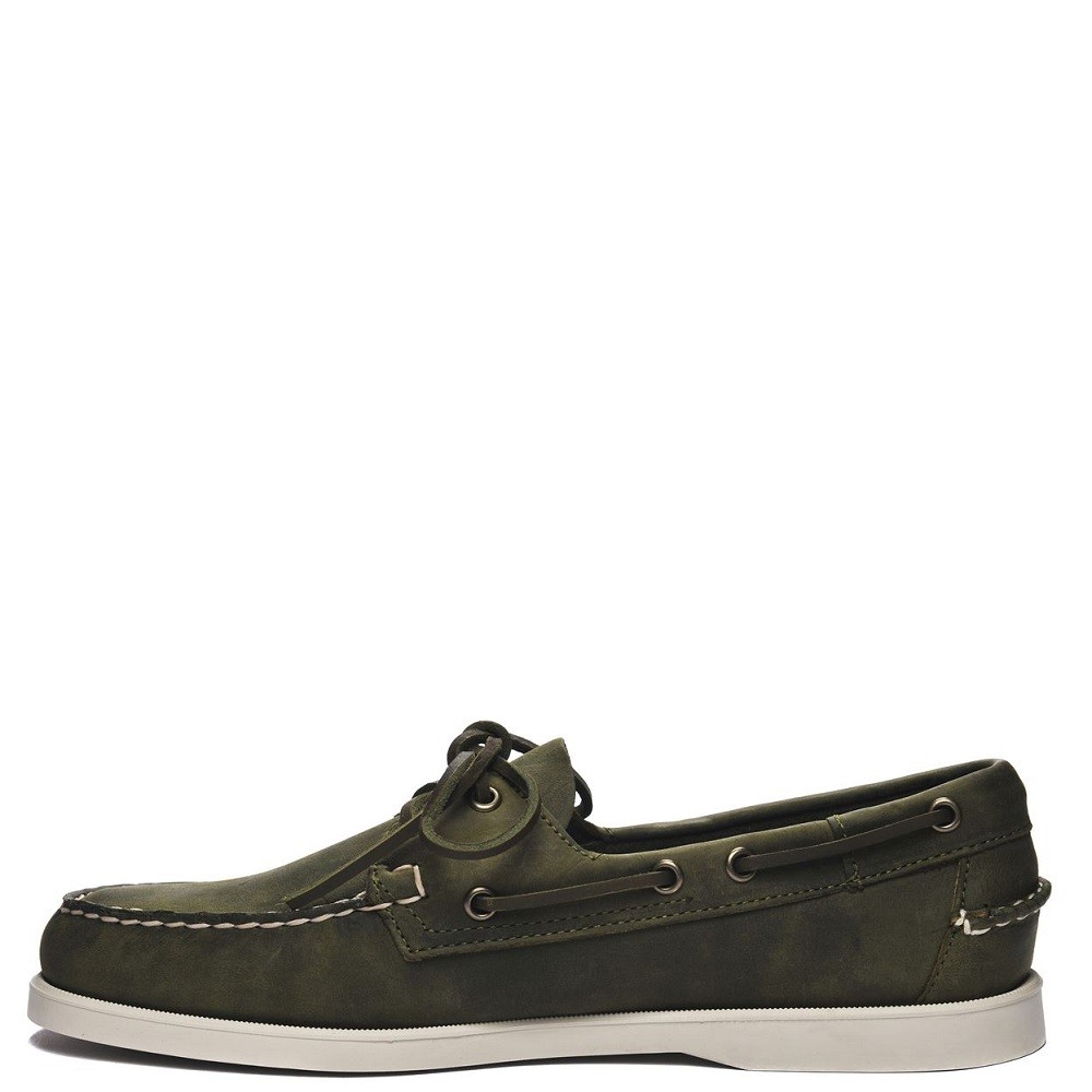 SEBAGO</br>Ανδρικά Boat-shoes/Ιστιοπλοϊκά Χακί Δέρμα Docksides Portland Crazy Horse L70015H0-909 Sebago SEBAGO</br>Ανδρικά Boat-shoes/Ιστιοπλοϊκά Χακί Δέρμα Docksides Portland Crazy Horse L70015H0-909 Sebago