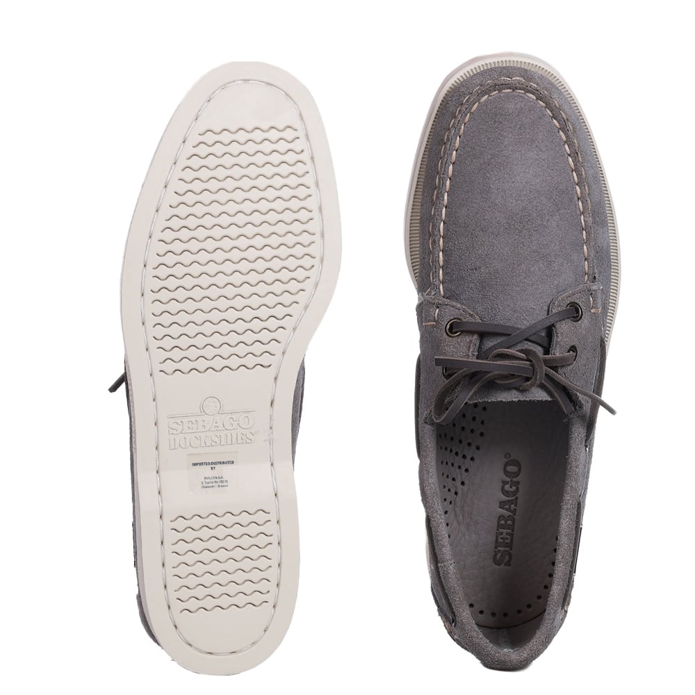 SEBAGO</br>Sebago Portland Flesh Out L7111PTW-917 Ανδρικά Boat-shoes/Ιστιοπλοϊκά Γκρι Suede