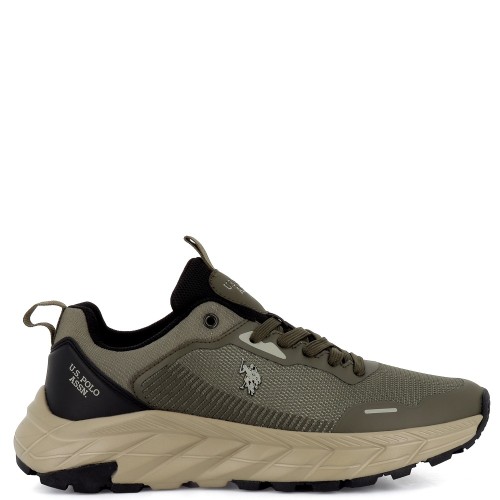 U.S. Polo Assn. LIAM001-OLI-BLK03 Ανδρικά Sneakers Χακί/Μαύρο