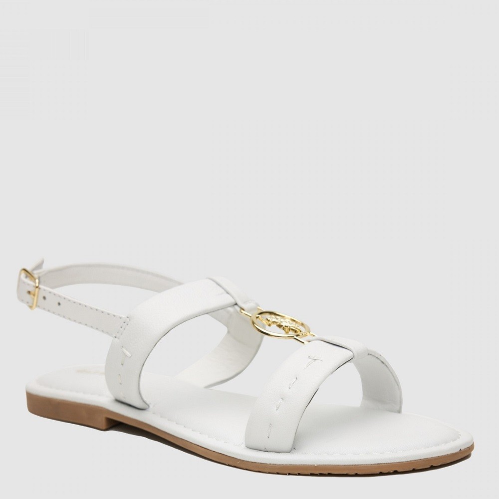 U.S. POLO ASSN.</br>Γυναικεία Πέδιλα Λευκό Δέρμα LINDA005 U.s. Polo Assn U.S. POLO ASSN.</br>Γυναικεία Πέδιλα Λευκό Δέρμα LINDA005 U.s. Polo Assn