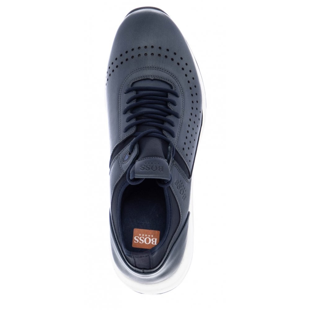 BOSS</br>Ανδρικά Sneakers Μπλε Δέρμα LP141 BURN Boss BOSS</br>Ανδρικά Sneakers Μπλε Δέρμα LP141 BURN Boss