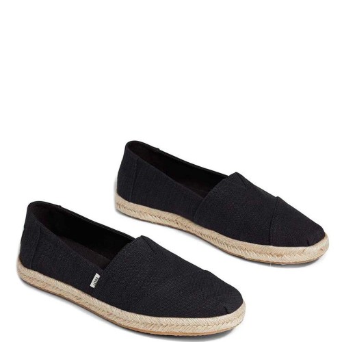 Γυναικείες Εσπαντρίγιες Μαύρο ALPARGATA ROPE 10016250 Toms