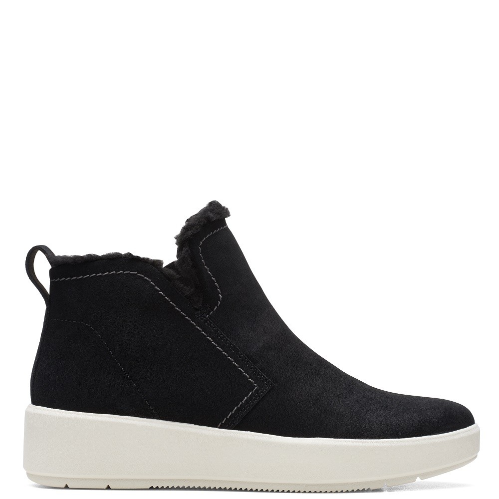 CLARKS</br>Γυναικεία Μποτάκια Μαύρο Suede LAYTON STAR Clarks CLARKS</br>Γυναικεία Μποτάκια Μαύρο Suede LAYTON STAR Clarks