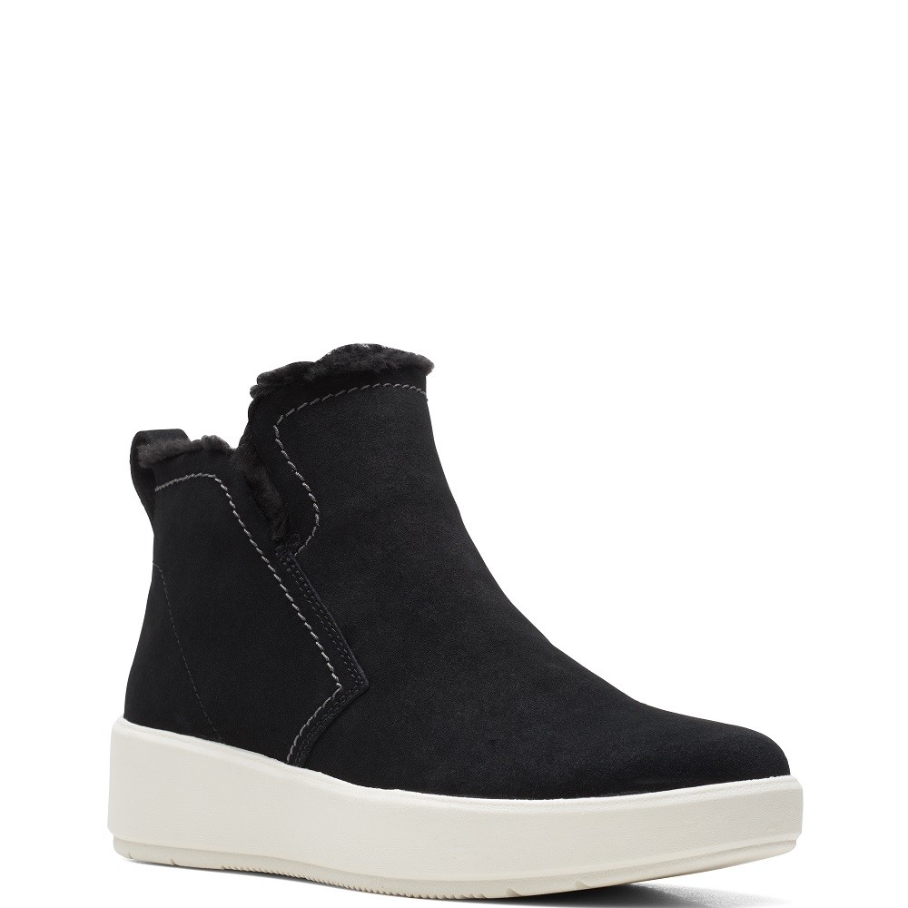 CLARKS</br>Γυναικεία Μποτάκια Μαύρο Suede LAYTON STAR Clarks CLARKS</br>Γυναικεία Μποτάκια Μαύρο Suede LAYTON STAR Clarks