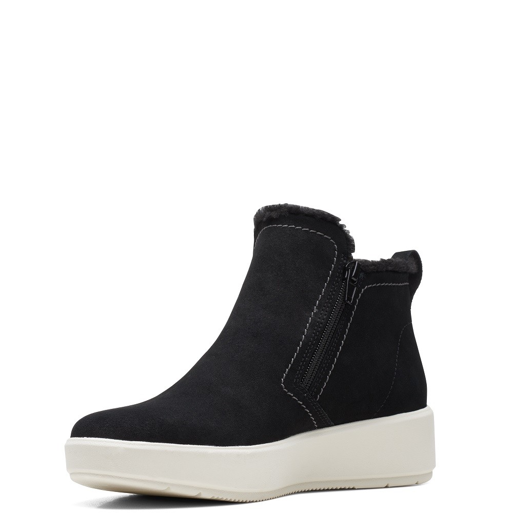 CLARKS</br>Γυναικεία Μποτάκια Μαύρο Suede LAYTON STAR Clarks CLARKS</br>Γυναικεία Μποτάκια Μαύρο Suede LAYTON STAR Clarks