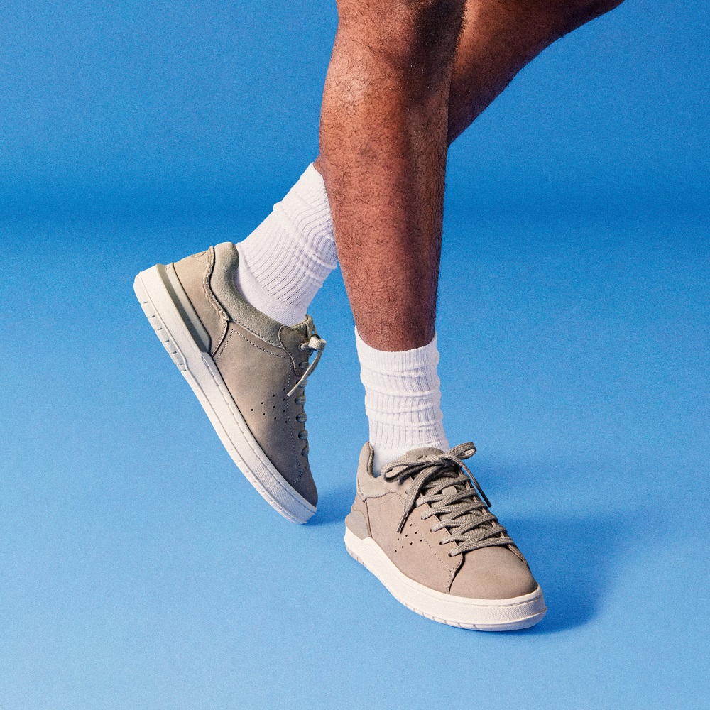CLARKS</br>Ανδρικά Sneakers Γκρι Nubuck Δέρμα COURT LITE2 RUN Clarks CLARKS</br>Ανδρικά Sneakers Γκρι Nubuck Δέρμα COURT LITE2 RUN Clarks