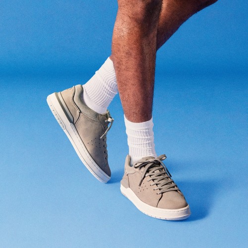 Ανδρικά Sneakers Γκρι Nubuck Δέρμα COURT LITE2 RUN Clarks Ανδρικά Sneakers Γκρι Nubuck Δέρμα COURT LITE2 RUN Clarks