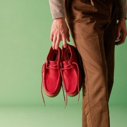 Ανδρικά Δετά Παπούτσια Κόκκινο Suede TORHILL LO Clarks