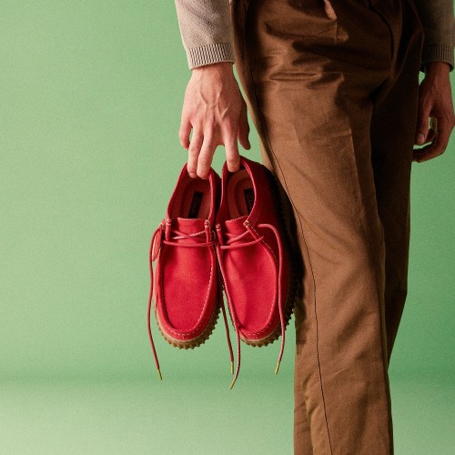 Ανδρικά Δετά Παπούτσια Κόκκινο Suede TORHILL LO Clarks Ανδρικά Δετά Παπούτσια Κόκκινο Suede TORHILL LO Clarks