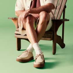 Ανδρικά Δετά Παπούτσια Εκρού Suede TORHILL LO Clarks