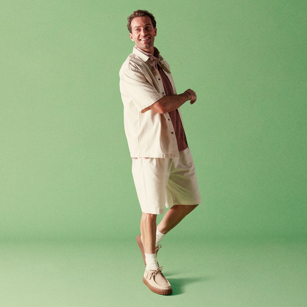 CLARKS</br>Ανδρικά Δετά Παπούτσια Εκρού Suede TORHILL LO Clarks CLARKS</br>Ανδρικά Δετά Παπούτσια Εκρού Suede TORHILL LO Clarks