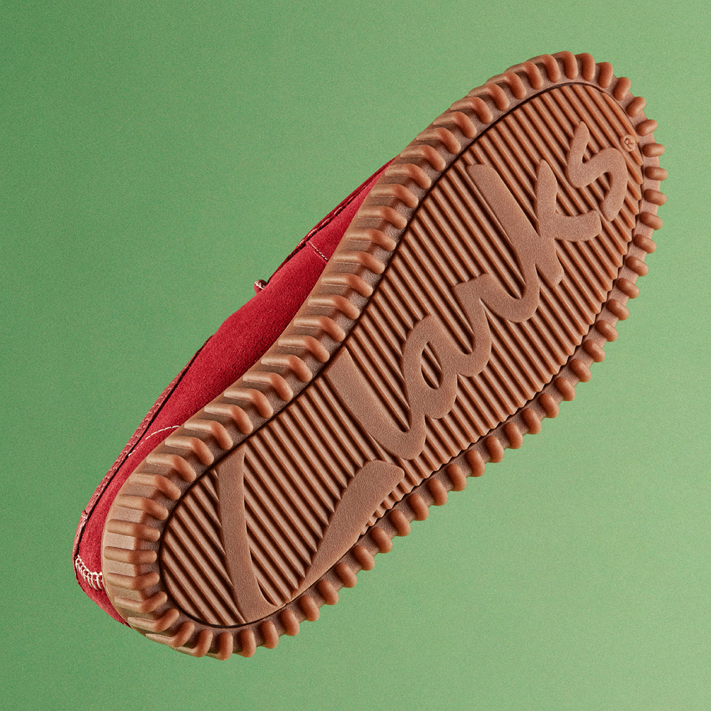 CLARKS</br>Ανδρικά Δετά Παπούτσια Κόκκινο Suede TORHILL LO Clarks CLARKS</br>Ανδρικά Δετά Παπούτσια Κόκκινο Suede TORHILL LO Clarks