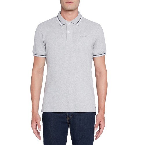 Ανδρικό Polo T-shirt Γκρι Pique Regular M1210A T2820 F1019 Geox Ανδρικό Polo T-shirt Γκρι Pique Regular M1210A T2820 F1019 Geox