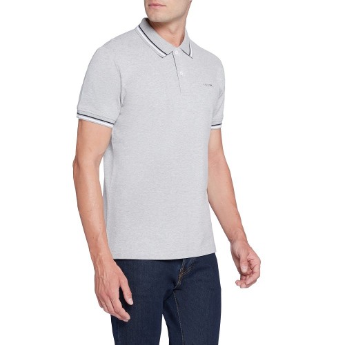 Ανδρικό Polo T-shirt Γκρι Pique Regular M1210A T2820 F1019 Geox