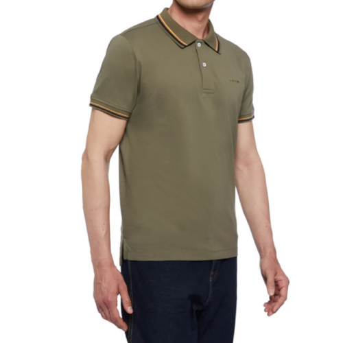 Ανδρικό Polo T-shirt Χακί Pique Regular M2510A T2649 F3408 Geox