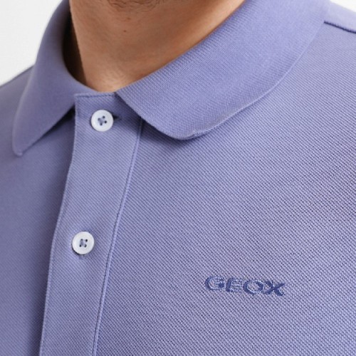 Ανδρικό Polo T-shirt Γαλάζιο Pique Regular M2510B T2649 F4554 Geox