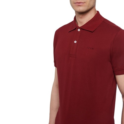 Ανδρικό Polo T-shirt Μπορντώ Pique Regular M2510B T2649 F7217 Geox Ανδρικό Polo T-shirt Μπορντώ Pique Regular M2510B T2649 F7217 Geox