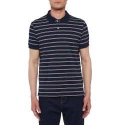 Ανδρικό Polo T-shirt Μπλε Ριγέ Pique Regular M2510D T2929 F4562 Geox