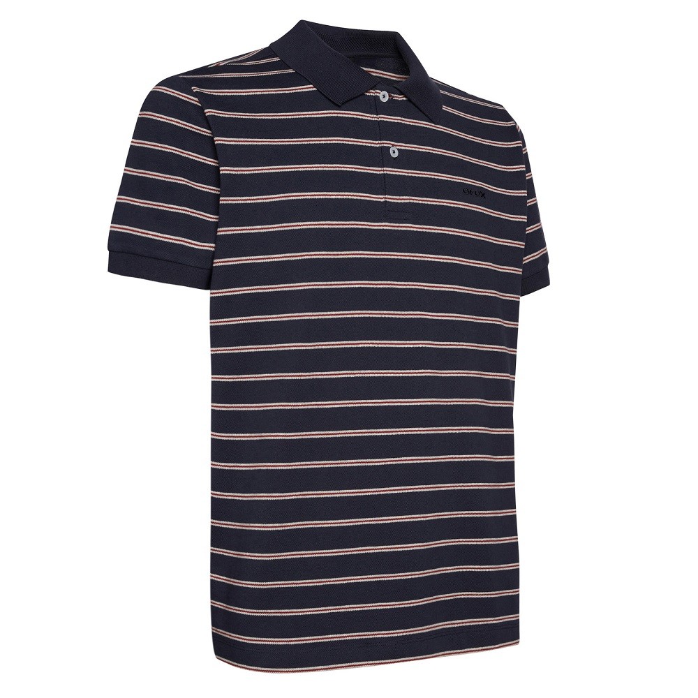 GEOX</br>Ανδρικό Polo T-shirt Μπλε Ριγέ Pique Regular M2510D T2929 F4562 Geox GEOX</br>Ανδρικό Polo T-shirt Μπλε Ριγέ Pique Regular M2510D T2929 F4562 Geox