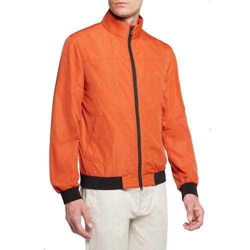 Ανδρικό Μπουφάν Πορτοκαλί Αντιανεμικό/Αδιάβροχο M2520J T2611 F7225 JHARROD BOMBER Geox