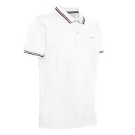Ανδρικό Polo T-shirt Λευκό Pique Regular M3510A T2649 F1492 Geox