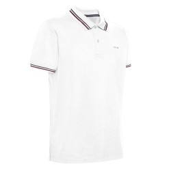 Ανδρικό Polo T-shirt Λευκό Pique Regular M3510A T2649 F1492 Geox
