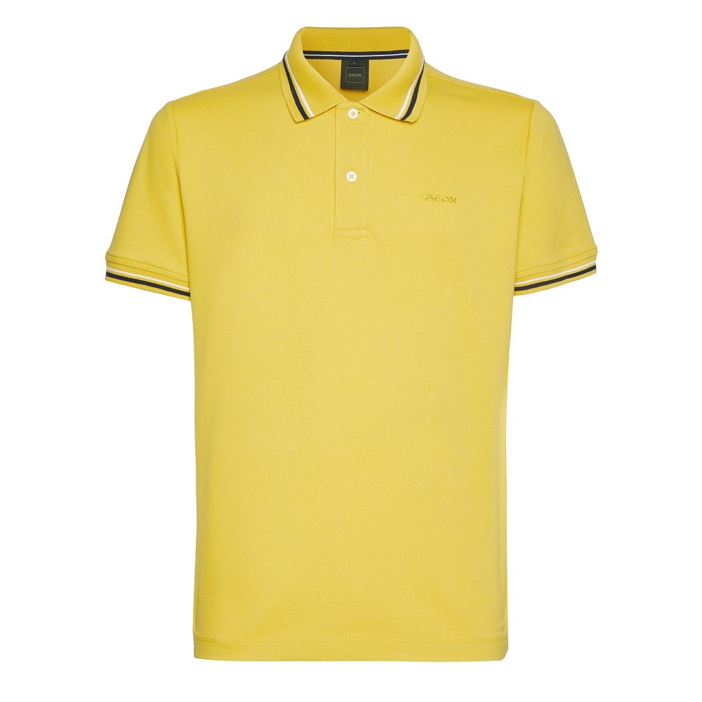 GEOX</br>Ανδρικό Polo T-shirt Κίτρινο Pique Regular M3510A T2649 F2137 Geox GEOX</br>Ανδρικό Polo T-shirt Κίτρινο Pique Regular M3510A T2649 F2137 Geox