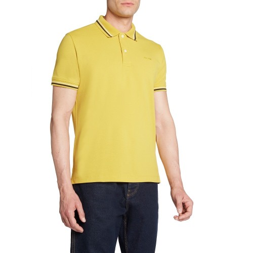 Ανδρικό Polo T-shirt Κίτρινο Pique Regular M3510A T2649 F2137 Geox