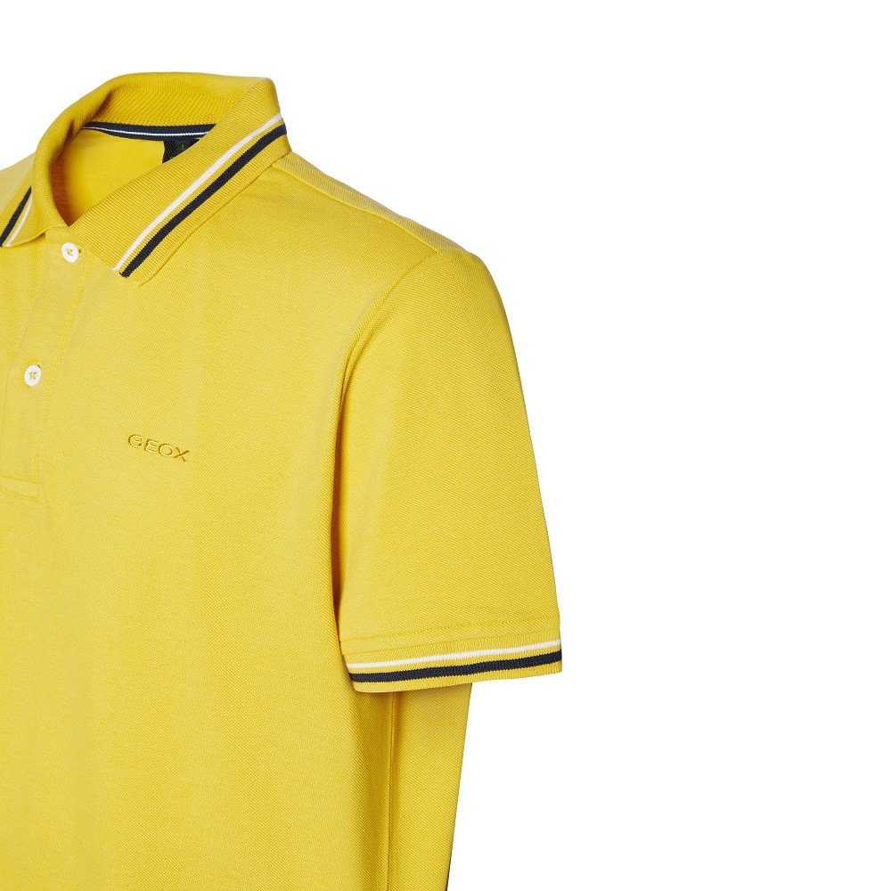 GEOX</br>Ανδρικό Polo T-shirt Κίτρινο Pique Regular M3510A T2649 F2137 Geox GEOX</br>Ανδρικό Polo T-shirt Κίτρινο Pique Regular M3510A T2649 F2137 Geox