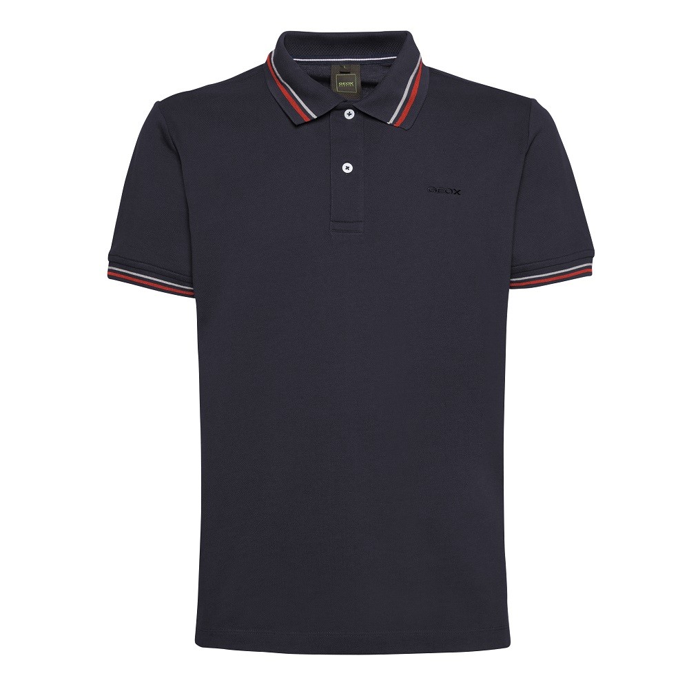 GEOX</br>Ανδρικό Polo T-shirt Μπλε Pique Regular M3510A T2649 F4386 Geox GEOX</br>Ανδρικό Polo T-shirt Μπλε Pique Regular M3510A T2649 F4386 Geox