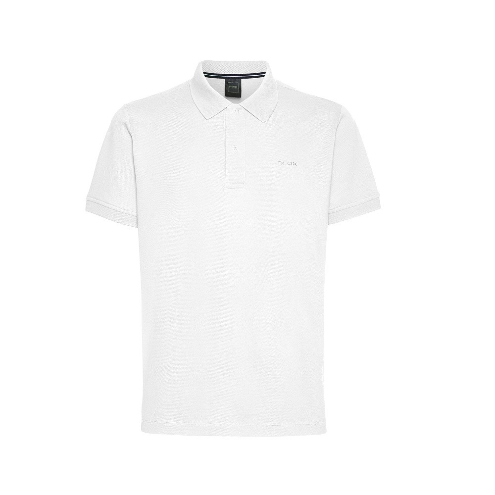 GEOX</br>Ανδρικό Polo T-shirt Λευκό M3510B T2649 F1492 Geox GEOX</br>Ανδρικό Polo T-shirt Λευκό M3510B T2649 F1492 Geox