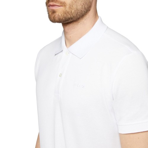 Ανδρικό Polo T-shirt Λευκό M3510B T2649 F1492 Geox Ανδρικό Polo T-shirt Λευκό M3510B T2649 F1492 Geox