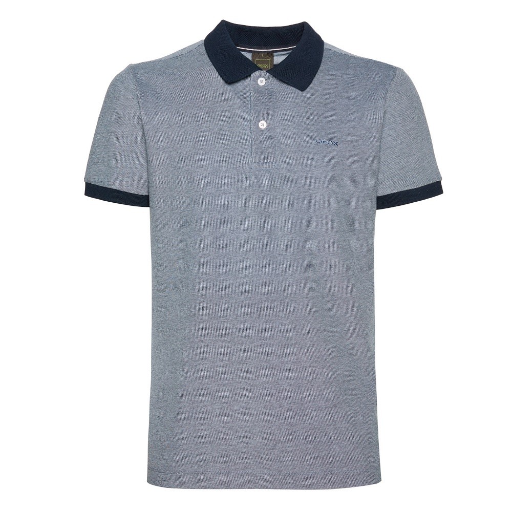 GEOX</br>Ανδρικό Polo T-shirt Μπλε Pique Regular M3510J T3003 F1714 Geox GEOX</br>Ανδρικό Polo T-shirt Μπλε Pique Regular M3510J T3003 F1714 Geox