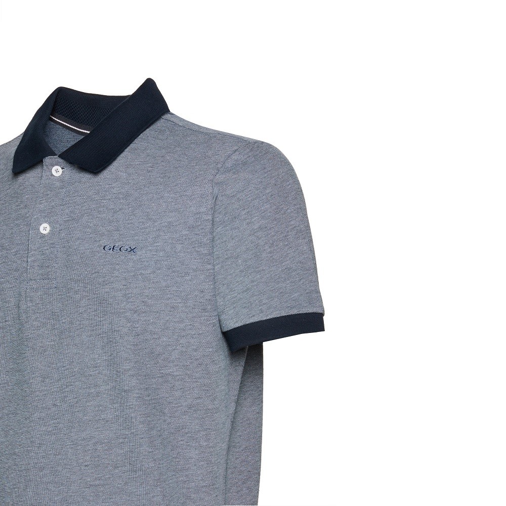 GEOX</br>Ανδρικό Polo T-shirt Μπλε Pique Regular M3510J T3003 F1714 Geox GEOX</br>Ανδρικό Polo T-shirt Μπλε Pique Regular M3510J T3003 F1714 Geox
